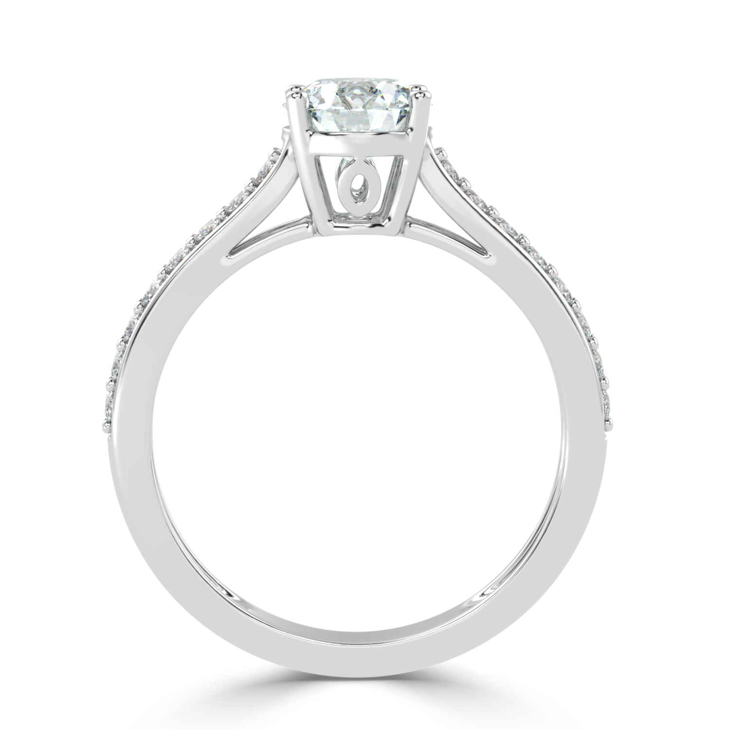 1.08Carat G Color VS1 Clarity Diamond Studded Natural Diamond Ring.